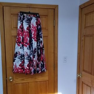 Black red and silver skirt